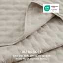 Bedsure King Size Quilt Bedspread, Thin Comforter, Oatmeal Coverlet