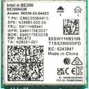 New Wi-Fi 7 Intel BE200 Bluetooth 5.4 WiFi Card BE200NGW 2.4/5/ 6 GHz 5.8 Gbps for Windows 11 PC Laptop