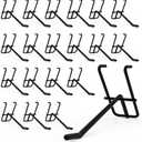4 Inch Gridwall Hooks - 50 Pack Heavy Duty Black Display Hooks for Grid Wall Panels, Grid Wall Accessory for Retail, Craft Show, Home Setup, Custom Display