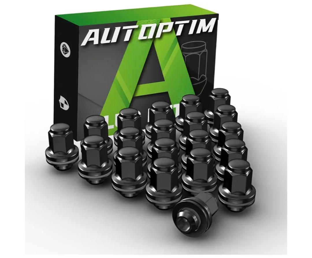 20PCS M12x1.5 OEM Lug Nuts - Replacement for 1983-2022 Toyota Camry, 1994-2022 Toyota RAV4, 1998-2022 Toyota Sienna - OEM Factory Style Mag Seat 21mm Hex Black Wheel Lug Nut with Washer