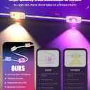 POOFZY Permanent Outdoor Lights for House,150ft RGB+IC Smart Outdoor Decor, 50 Scene Modes,App/Remote Control,IP67 Waterproof,for Christmas,Halloween,Daily & Holiday Party Decor,House Roof Lighting