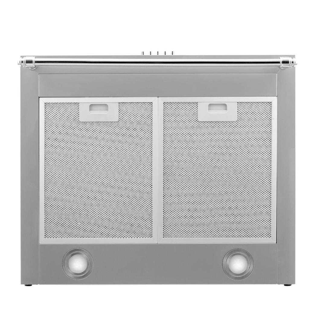 Abode Chimney Cooker Hood Stainless Steel 60cm Extractor Hood & Recirculation with 2x Carbon Filters, Wall Mounted Range Hood Extractor Fan, 3 Speed Settings, ASCH6031SS (Silver)