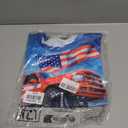 Boys 4th of July Shirt American Flag Tshirt for Kids USA Flag Outfits Toddler Patriotic Tee Monster Truck Top T-Shirt 3-10T