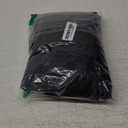 Avoogue Women's Long Raincoat with Hood Outdoor Lightweight Windbreaker Rain Jacket Waterproof (X-Large, Black)