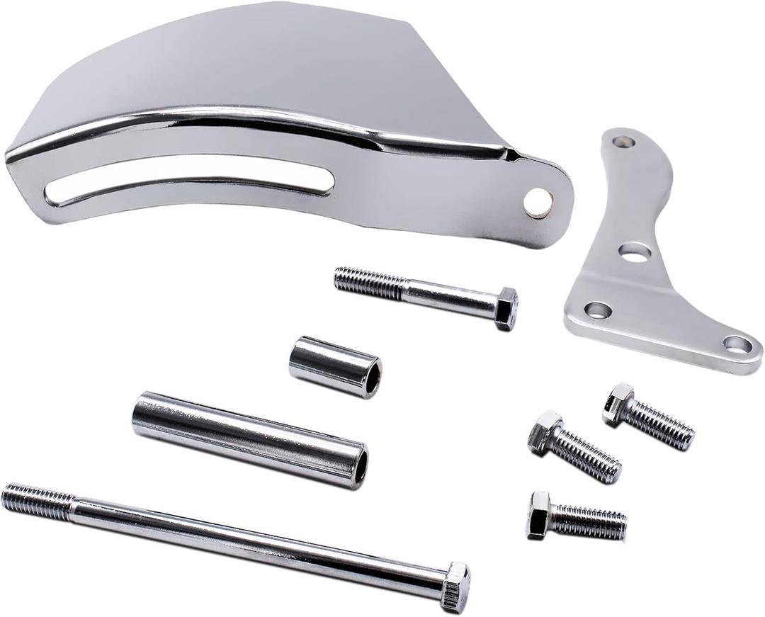 Chrome Performance Alternator Bracket for Chevy SBC SB 305 350 Long Water Pump w/Hardware LWP