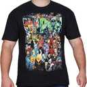 Marvel Men's Team Ups Group Shot T-Shirt, Black, Small
