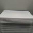 STERILITE Latching Storage Box, See-Through Base, 32-Qt