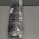 Nuanchu 2 Pcs Halloween Door Mat Combo Set Ghost Coir Non Slip Welcome Mat 28" x 43" Black and White Buffalo Plaid Rug for Halloween Front Porch Entryway Decor