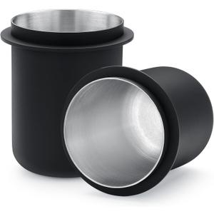 Normcore 58mm Dosing Cup - Espresso Coffee Dosing Cup Compatible with 58mm Portafilter - Non-stick coating Black - 304 Stainless Steel - Espresso Machine Accessory - Tall Version