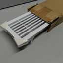 Linear Bar Air Grille 24" X 4", Aluminum Air Supply/Return Grilles,Easy Air Flow,Removable Grille/Door-HVAC Air Vent Cover,White[Outer Dimensions: 24.8"w X 4.8"h]