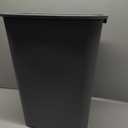 Amazon Basics Lightweight Rectangular Commercial Office Wastebasket, 10 Gallons, Grey