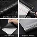 Black Wood Grain Contact Paper 15.7″x236″ Wooden Peel and Stick Wallpaper Self-Adhesive Removable Waterproof Vinyl Film for Cabinets Countertops Furniture
