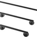 Shower Grab Bar Set, ADA Compliance Matte Black Stainless Steel Handicap Grab Bar for Bathtubs and Showers, Modern 3-Pack 18" 24" 36" Shower Safety Bars for Seniors