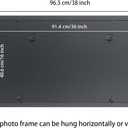 16x36 inch Picture Frame Solid Wood Black,Suitable for Panoramic Photo Frame/Posters/Painting/Group Photo/Puzzle (A23B1636)
