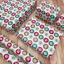5 x Vnaaem 10 Sheets Paw Print Wrapping Paper - Funny Christmas Dog Cat Paw Design Gift Wrap for Winter Holiday Birthday Baby Shower - 20 X 28 Inches