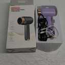 Cordless Hair Dryer for Women with Battery,Rechargeable Blow Dryer,3 Speed Fast Drying Portable Hair Dryers,Portable Wireless Hair Dryer,Low Nois USB Rechargeable Blow Dryer for Travel and Home(Puple)