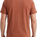 BOCOMAL Non FR - Men's Henley Work Shirts, Stretch-Cotton Relaxed Fit | 5.5oz Lightweight, EX-Soft, Breathable, Chest Pocket, Versatile Workwear - Ideal for Jobsite & Casual, Large