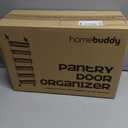 HomeBuddy Pantry Door Organizer - 6 Basket Over The Door Organizer, Sturdy Back of Door Storage Organizer with 3 Sets of Padded Hooks - Door Shelf for Kitchen, Bathroom, Wardrobe