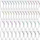 50 Pcs Traveling Bottles with Keychain 2oz Clear Plastic Hand Sanitizer Holder Keychain Empty Refillable Liquid Packing Container Squeeze Plastic Bottle with Lid,Rectangle
