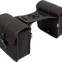 Motoforti Pair Motorcycle Saddlebag Side Tool Bags Cycling Luggage Bag Waterproof Quick Release Buckles (Dark Brown)