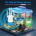 WiFi Extenders Signal Booster for Home,Long Range WiFi Booster (White)