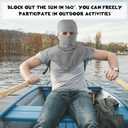 Syhood 6 Pieces Balaclava Face Cover Breathable Long Neck Covers Summer Neck Protector for Men Sun Protection (One Size, Dark Colors)