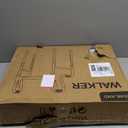 HOMLAND Folding Walkers for Seniors, Self-Standing Lightweight Aluminum Frame Standard Walker with Storage Bag, Height Adjustable, 350 lbs Capacity, No Wheels, Silver