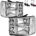 Headlights for 2007-2013 GMC Sierra 1500/07-14 Sierra 2500HD 3500HD
Halogen Headlamp Replacement with High Low Beam Bulbs, Driver & Passenger Side