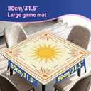 Boho Yellow and Orange Sun Sunshine Mahjong Mat 31.5 x 31.5 Inch