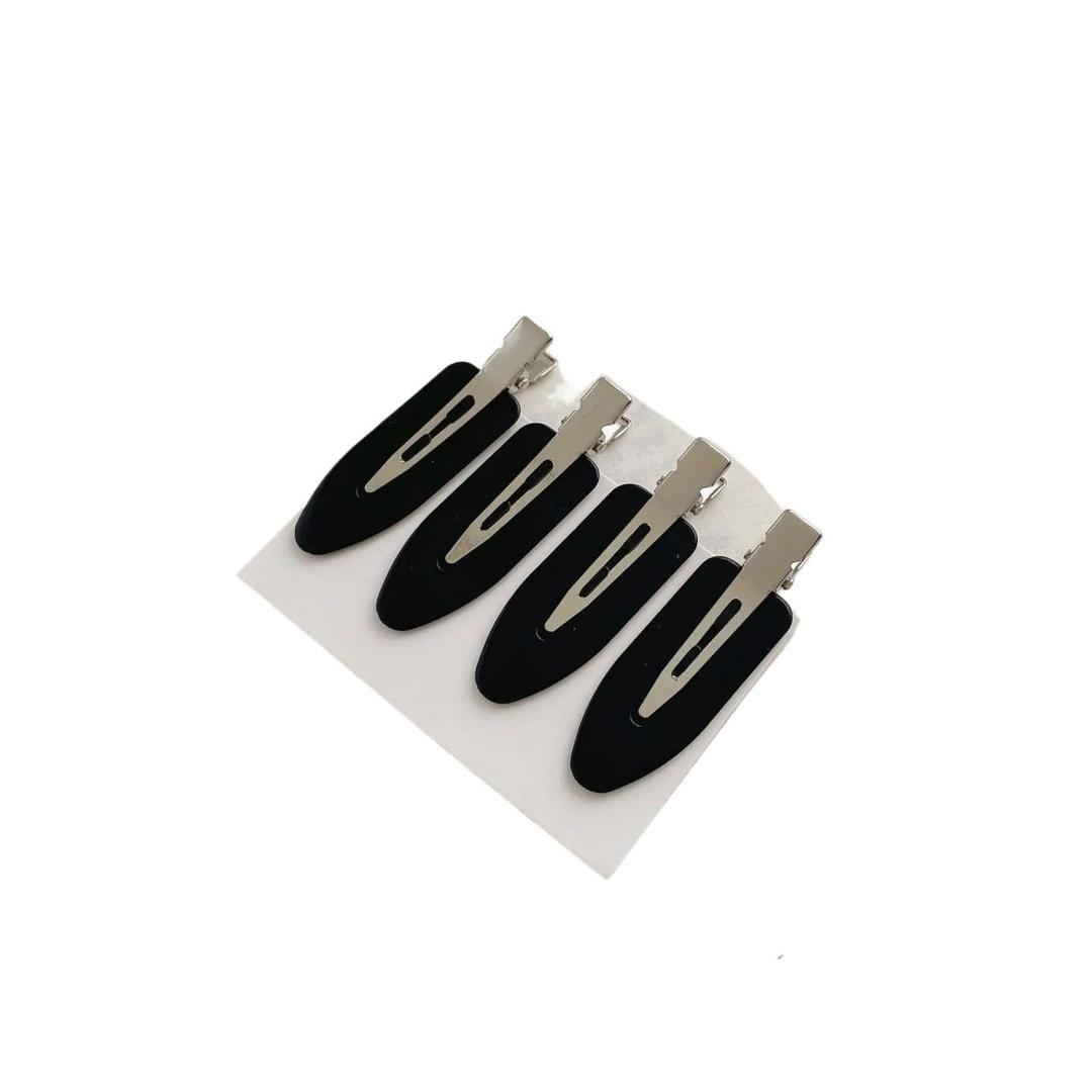 hair clips Beauty Salon Seamless Hairpin Professional Styling Hairdressing Makeup Tools For Women Headwear claw clips (Color : Black) 8 Pcs
