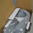 Electric Heated Shawl with Remote Control - 10 Heat Levels, 45/90/120 Minute Timer, 120W Warmth, 60X84CM Grey Flannel, Neck and Back Heating Pads, Detachable Cord, Washable