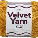 Craft County Bulky 5 Velvet Yarn Super Soft Polyester Yarn for Blankets, Home Dcor, and More!