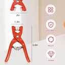 YAFIYGI 2Pcs Safety Eye Snapper Tool Crochet Clamp for Attaching Safety Eye Noses Magic Circle Helper Ring Pliers for Crocheting Stuffed Animals Easy Making Supplies (5-30mm)