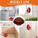 2 x 2 Pack Upgraded Spin Mop Replace Scrub Brush Compatible with O Cedar EasyWring 1 Tank, Great for Kitchen, Deck, Bathroom and Shower Floor Scrubber Head