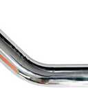 2.5" (63mm) OD 45 Degree Aluminum Elbow Piping with Beaded Ends, for Intercooler & Intake, 19.7" (500mm) Long, Brushed Finish