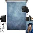 Kate 5x7ft/1.5m(W) x2.2m(H) Blue Headshot Background Blue Texture Portrait Photography Microfiber Backdrop Photo Studio Props