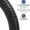 YUNSCM 2-PCS 16" Bike Tires 16x1.75/47-305 and 16" Bike Tubes Schrader Valve Compatible with Stroller/Kid Bike 16 x 1.75 Bicycle Tires and Tubes (Y-687)