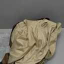 Outdoor Patio Furniture Cover - Heavy Duty Waterproof 600D Tough Canvas Protector for Round Table Cover, All-Season Dining Table and Chair Cover (84" DIAx28 H) (Beige & Brown)