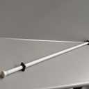 Room/Dividers/Now Tension Curtain Rod - No Drill Curtain Rods for Room Dividers - Spring Tension Shower Rods for Bathroom - Adjustable Curtain Rod - Heavy Duty Tension Window Rod - 48-80 in, White