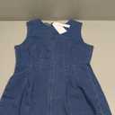 NENONA Women's Summer Sleeveless Denim Dress Casual Crew Neck Stretchy Mini Jean Dresses Cowboy Chic Outfits, S