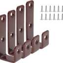 Bunk Bed Ladder Hooks Brackets, Iron Bed Ladder Hook,PVC Coated Angled Ladder Hooks,Heavy Duty Replacement Hardware Utility Hooks,Loft Garage Storage Hooks,J Brackets Hooks with Screws