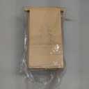 Harloon 100 Pcs Small Christmas Bakery Bags with Window 3.54 x 2.36 x 6.69 Inches Xmas Kraft Paper Iron Wire Tie Tab Lock Bags for Bakery, Cookie, Coffee Bean, Candy, Snack