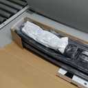 MAYOLIAH Indoor Room Divider 2 Large Panels on Wheels, 142W x 75H Rolling Privacy Screen W/Cover Strip, Portable Wall Divider for Home Office Partition, Black