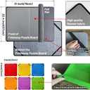 Folding Puzzle Board with 6 Sorting Trays and Felt Mat,for Storage and Saver, Non-Slip Surface,for Puzzle Board 1000 Pieces, 1000 pieces, 22.44 inches x 31.1 inches