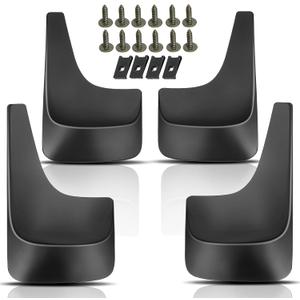 YHTAUTO Mud Flaps Splash Guards Compatible with Chevrolet Silverado Tahoe Suburban 2001-2014, Avalanche 2002-2006, Without Fender Flares, Mudguards Mudflaps Accessories for Cars, Front & Rear 4Pcs