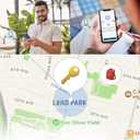 ANNNWZZD Tag 4 Pack Item Finders with Apple Find My APP (iOS Only) Help You Track Your Keys, Wallet, Luggage, Backpack, Super Lightweight [Apple MFi Certified]