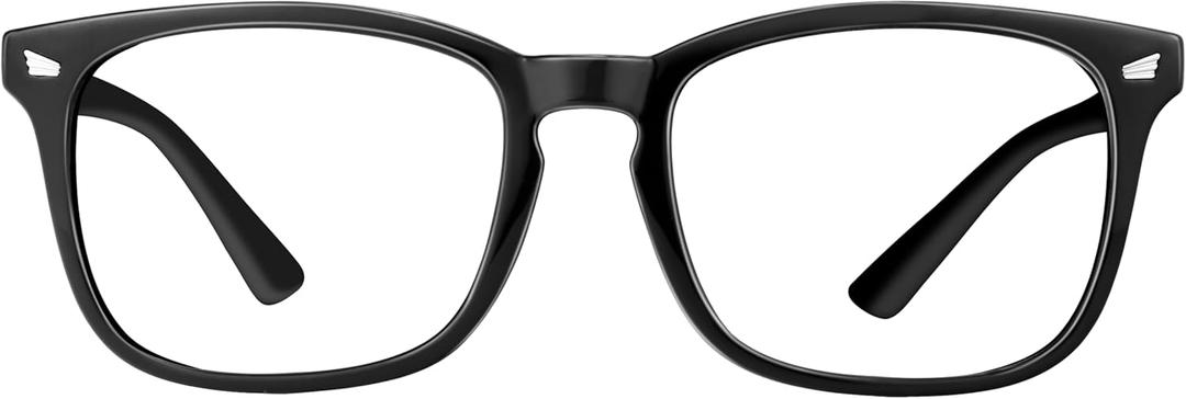 Reading Glasses for Women Men - Blue Light Blocking UV Filter Computer Readers,Anti Eyestrain Eyeglasses (1.25 X, A02-black)