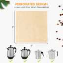Aieve 160 Count Percolator Coffee Filters, Unbleached Perforated Filter Paper for Electric Coffee Percolator Pots, Universal Wrap-Around Percolators Filters,9 9 Inch