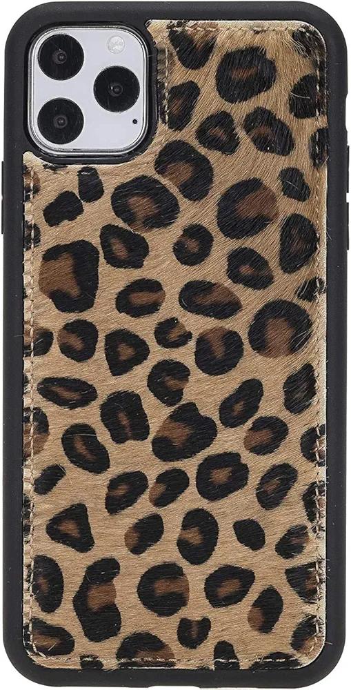 Venito Lucca Leather Case Compatible with iPhone 11 Pro Max (6,5inch) – Extra Secure with Padded Back Cover - Furry Leopard Venito Lucca Leather Case Compatible with iPhone 11 Pro Max (6,5inch) – Extra Secure with Padded Back Cover - Furry Leopard