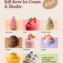 Alcarin 2 in 1 Slushie Machine & Soft Serve Ice Cream Maker Machine